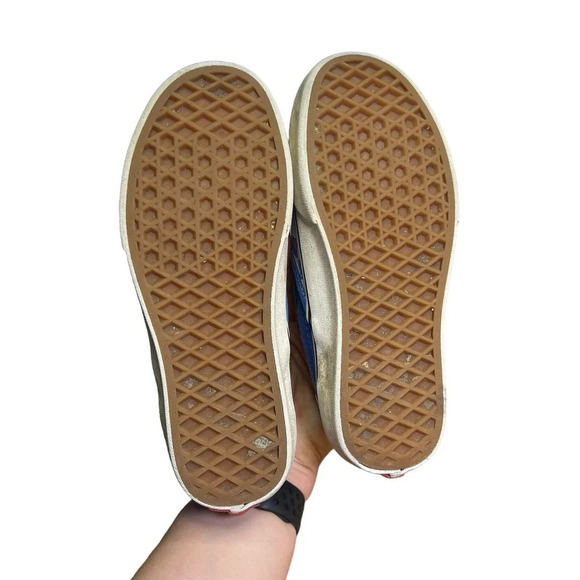 VANS Classic Slip-On Checkerboard Blue/ White Unisex‎ Sneakers Y3.5/M3.5/W5.0 - Picture 7 of 7